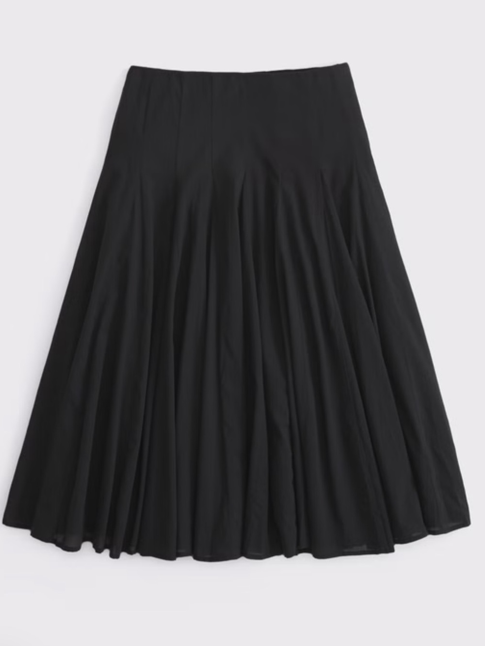 Abercrombie & Fitch 100% Cotton Godet Midi Skirt